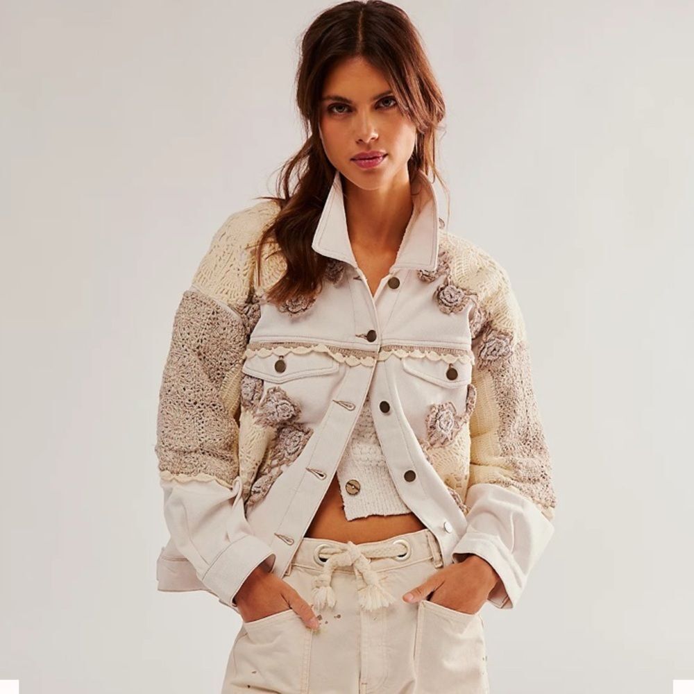 Free People Bali Rare Hearts Jacket size XS